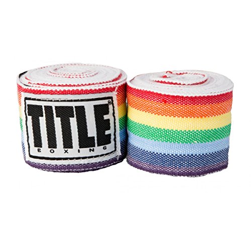 Title Boxing Elastic Mexican Hand Wrap, Rainbow, 180"