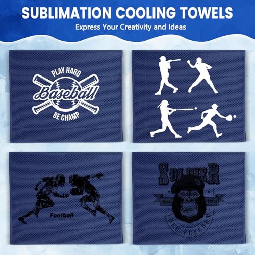 Hosuly 100 Pack Cooling Towels, 40"x12" - color: Dark Blue