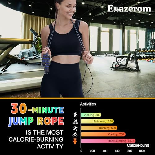 Jump Rope for Women Men Kids, Adjustable Skipping Rope with Ball Bearings, Professional Jumping Rope with Foam Handles, Tangle-Free Rapid Speed Jump Ropes for Fitness Workout Boxing Exercise - color: Blue