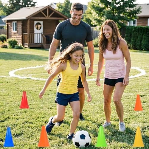 Soccer Cones 7 Inch 25 Pack - color: Orange