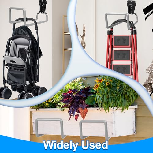 2PCS Water Hose Holder Wall Mount - Metal Hose Hanger Garden Hose Rack Heavy Duty Hose Storage for Outside Water Hose - color: 2pc Gray