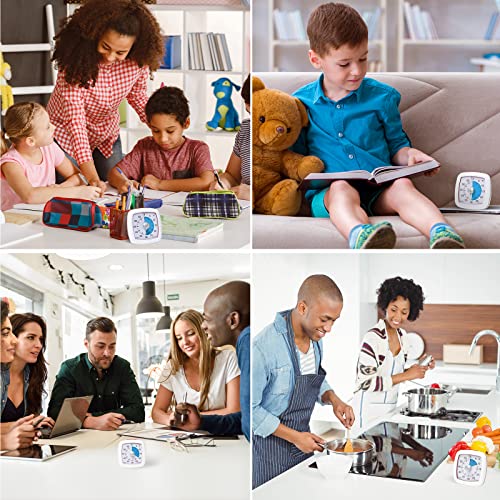 Secura 60-Minute Visual Timer, Silent Study Timer for Kids and Adults - color: Blue & White