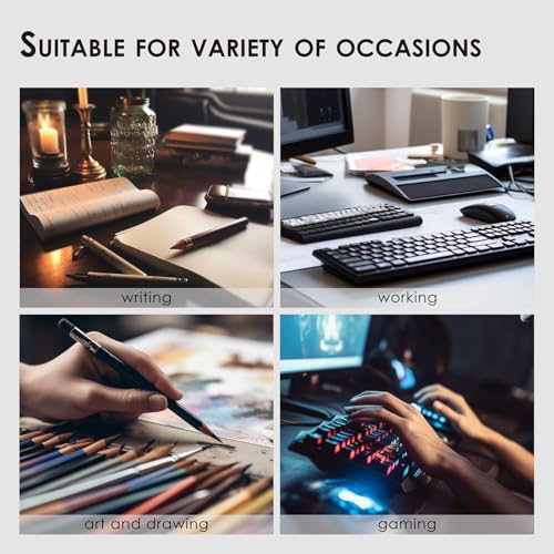 Distressed Leather Desk Mat - Non-Slip PU Desk Pad for Office and Home - Desk Organization and Accessories - Ideal for Large Mouse Pad and Desk Mats on Top of Desks(Forest Green,36"x 17")