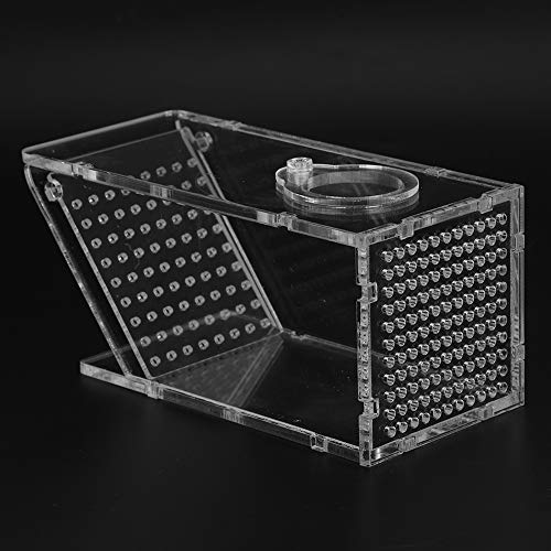 Acrylic Aquarium Fish Tank Crab Trap Catcher Box One Way Trap Breeder Box for Small Fish Tank Baby Aquarium