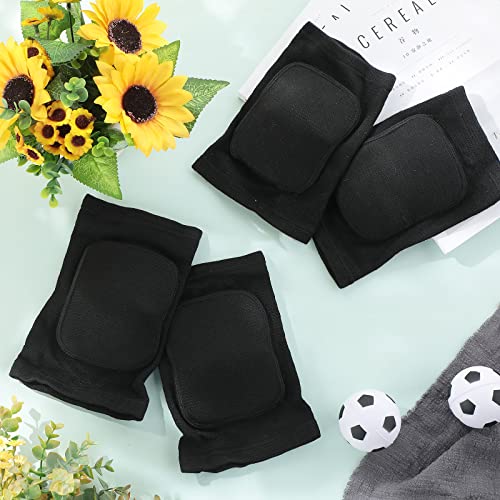 Yunsailing 6 Pairs Volleyball Knee Pads for Women, Men, Kids, L Size, Black - color: Black, size: L Size