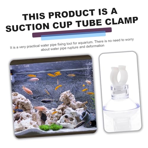 OUNONA 20pcs Aquarium Cup Holders for Fish Tank Oxygen Tubing Easy Install Design for Optimal Fixing Opening Aquarium Accessories