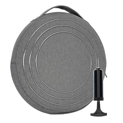 Wobble Cushion Balance Disc - Wobble Disc & Wiggle Seat, Balance Pads for Physical Therapy, Wobble Disk, Sensory Room Equipment - Wobble Seat - color: W Cover - Dark Gray