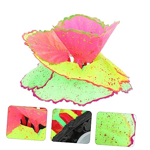 DOITOOL Silicone Aquarium Decoration Artificial Plants Faux Coral Decor Aquarium Coral Ornament False Coral