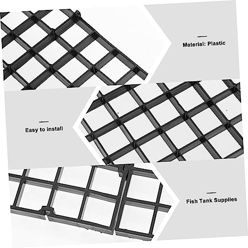 VANZACK 10pcs Fish Tank Divider Aquarium Isolation Panel Easy to Install and Cut Suitable for Fish Separation and Breeding for Aquarium and Bottom Filters