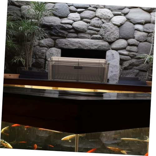 VICASKY Drip Box for Fish Tank Transparent Box Easy Maintenance Aquarium Filtration System Efficient Space Saving Design for Optimal Water Clarity