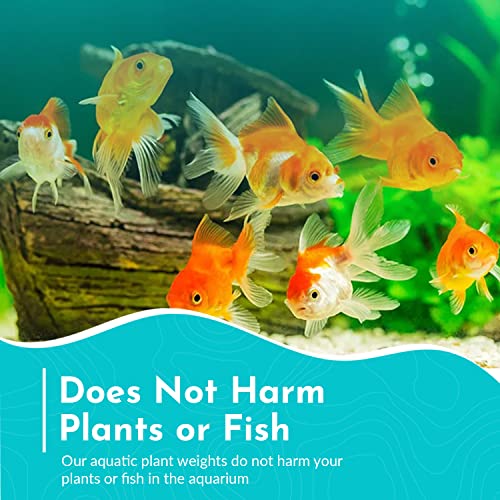 Anchor Lead Plant Holder Flexible Weight - Easy to Manipulate - Used for Submerge Plants in Aquariums or Ponds - 25 Piece Lead Strips - Grey