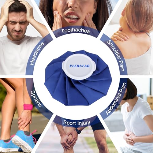 Ice Bag for Injuries,Reusable Ice Cold Pack, Ice Packs for Injuries, Hot & Cold Therapy and Pain Relief, First Aid Therapy Packs Relief and Reduce Sports Injuries,3 Pack (6"/9"/11") - size: 6, 9, 11 Inch Set