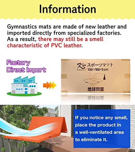 KaRaDaStyle Gymnastics Mat Folding Stretch Mats 71"x39"x2" Exercise Muscle Training Children Play Horizontal Bar Mat Yoga Sports Soundproof Home Use - color: Blue/4-fold