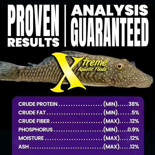 Xtreme Scrapers Wafers - Premium 14mm Fast-Sinking Fish Food – Nutrient & Cellulose Rich Ideal for Nocturnal Feeders, Catfish, Plecostomus Species, and Loaches – USA Farm Grown (2oz) - size: 2.4 Ounce (Pack of 1)