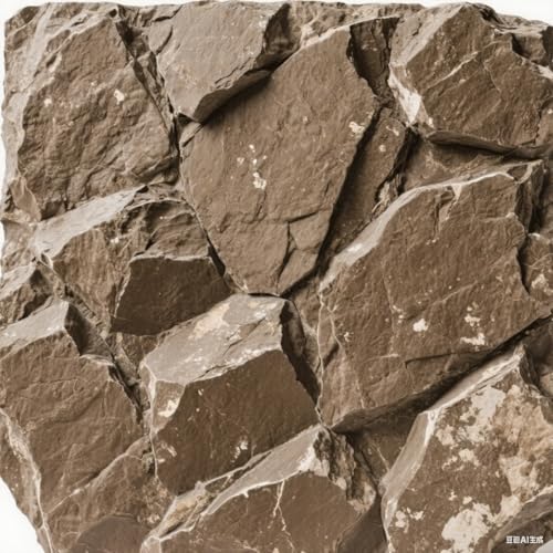 3D Reptile Tank Background - Natural Rock Terrarium Cork Backdrop Wall Climbing Decor for Lizards, Leopard Gecko, Bearded Dragons & Turtle Habitat Enclosure (Light Gray)