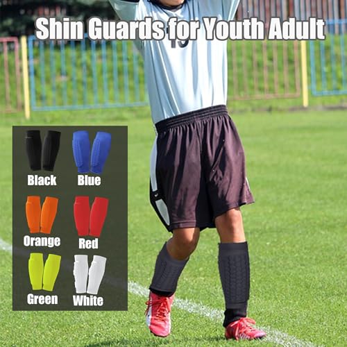 Soccer Shin Guards for Kids Youth Adult - color: White, size: Medium