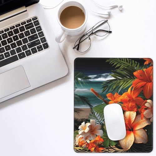 Mouse Pad Washable Mousepad with Non-Slip Rubber Base Tropical Flowers Mouses Mat for Laptop Desk Pad Gaming Mousepad for Office Computer Home 10x12Inch - color: Tropical Flowers