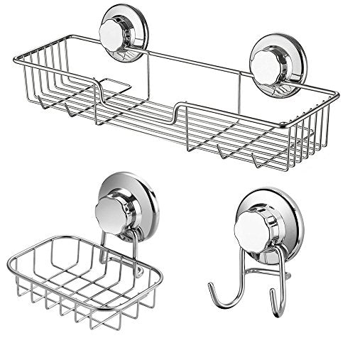 SANNO Suction Cups Replacement for Shower Caddy Sope Dish Double Hooks- Set of 4 Suction Cups - style: 4