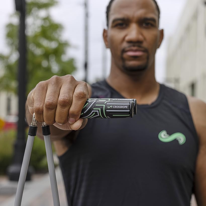 Crossrope Get Strong Weighted Jump Rope Set for Strength - size: XL - (6’2”+ User Height)