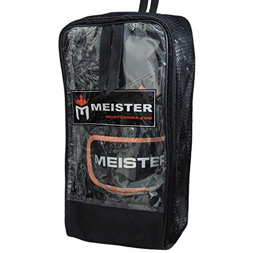 Meister Pro Boxing Gloves w/Wrist Support (Pair) - color: 14 Ounce Black/Orange