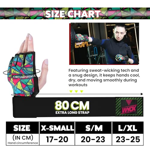 WYOX Gel Boxing Hand Wraps & Curved Focus Mitts Bundle for Men & Women Adults – 80cm Wrist Straps, Padded Knuckle Support, Neoprene Inner Glove Gel Padding, MMA Muay Thai Kickboxing Training Pads