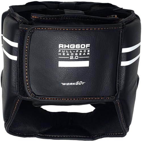 RIVAL Boxing RHG60F 2.0 Workout Full Face Headgear - Adjustable Lace Top, Chin Protection, and Multi-Layered Foam Padding - size: X-Large