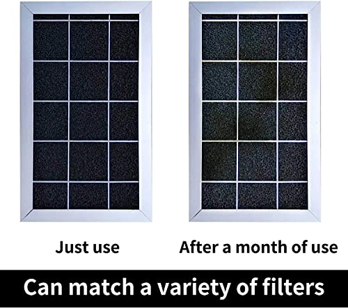 Cut-to-Fit Activated Carbon Filter Sheet Charcoal Air Vent Filters Pad Black Range Hood AC Replacement Fabric Filter 1 Pack 16" x 48" x 0.125" - size: 16" x 48" x 0.1"
