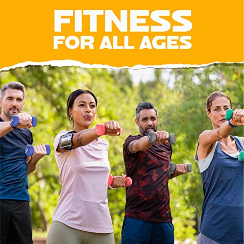 Yes4All Neoprene Dumbbells, Pairs and Sets with Rack for Home Workouts - color: G. Orange, style: Pair