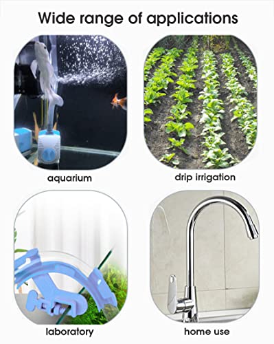 Rake-shaped hose joint air discharge diverter, Plastic Barb Hose Fitting Connector, 8-Way Outlet Air Line Pump Tubing Splitter Water Flow Divider, for Aquarium Garden Agricultural Irrigation(6Pcs)