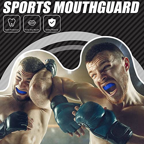 Frienda Adult Mouth Guards for Sports with Case - color: Blue, White