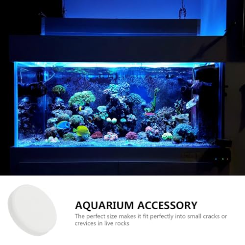 10pcs Fish Tank Coral Base Coral Mount Gel Gasket Stand Cave Heater Cobble Pad Goldfish White Serving Tray Fish Tank Siphon Plant Tanks Plug Aquarium Breeding Bases Ceramics