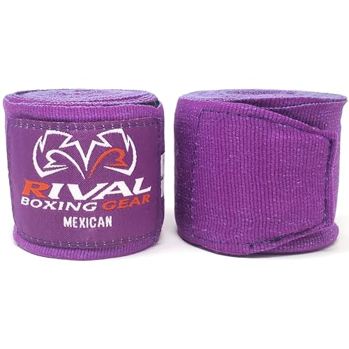 RIVAL Boxing Mexican Style Handwraps - color: Purple, size: 180"