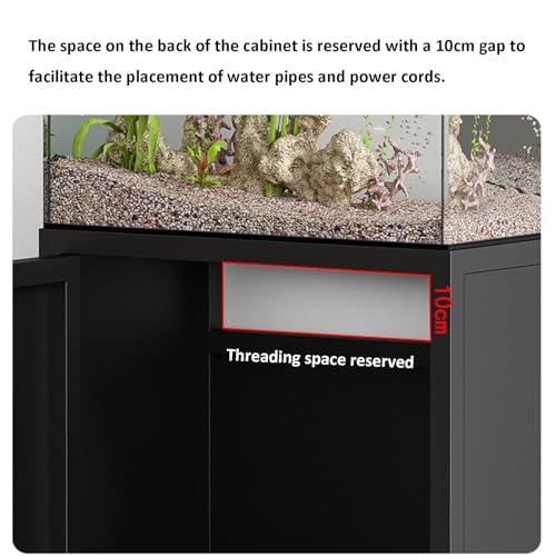Heavy Duty Metal Aquarium Stand, Durable Reptile Tank Shelf with Lockers, Professional Fish Tank Storage Rack for Breeders, Sturdy Terrarium Organizer