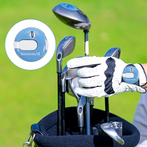 PATIKIL Golf Score Counter, Mini Golf Shot Stroke Attachment Counter - color: Blue White