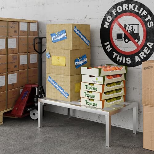 Aluminum Dunnage Rack 36" x 20" | 12" Off The Floor | 1300 Lbs Capacity - size: 36" Long x 20" Wide | Height: 12" Off The Floor
