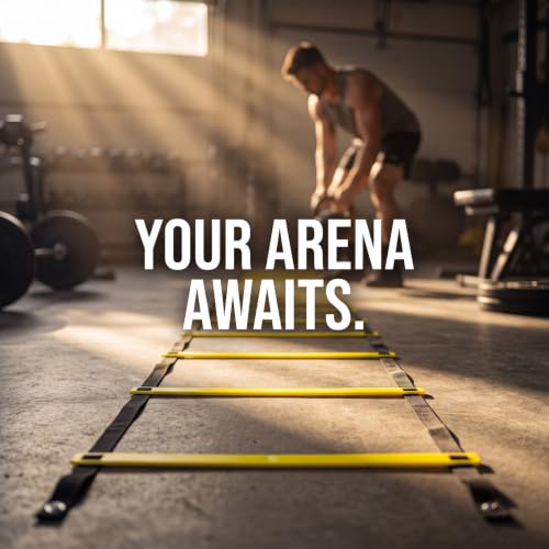 20ft Agility Ladder Training Ladder Speed - color: 1 Pack-Yellow