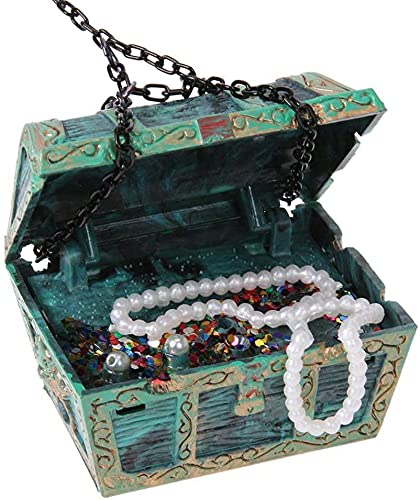 Aquarium Floating Diver Ornament, Micro Landscape Decor Undersea Treasure Chest Diver Aquarium Decoration for Home Fish Tank Arts Crafts Decorating