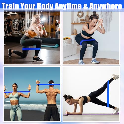 Deekin 20 Pcs Resistance Bands Loop Exercise Bands - color: Blue, size: 25-30 lbs