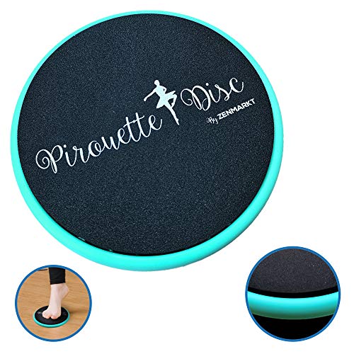 Ballet Pirouette Disc for Dancers and Turn Technique Training | Portable Training Disc to Improve Pirouettes, Releve, Balance and Control for Dance, Gymnastics and Ice Skating - color: Sky Blue with box