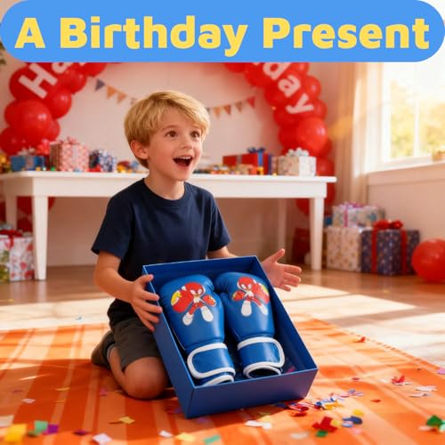 Boxing Gloves for Kids Kids Boxing Gloves Red Blue - size: shock boy