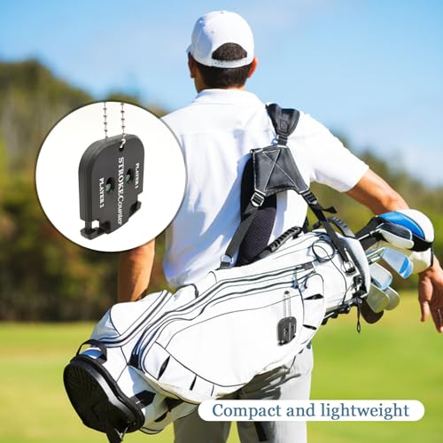 Medsuo 2 PCS Golf Score Counter, 2 Player Stroke for Golf Game Scorekeeper