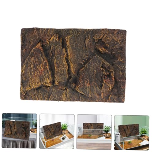 BESPORTBLE Realistic Rock Texture Aquarium Backdrop 3D Scenic Reptile Tank Background Board Qinglong Stone Decoration Easy Install Versatile Habitat Mat