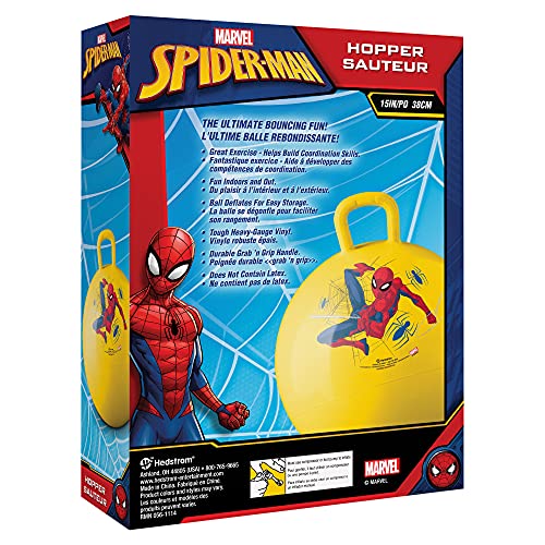 Hedstrom Marvel Spider-Man Hopper, 15-Inch, Yellow (55-97063) - color: Spiderman-yellow