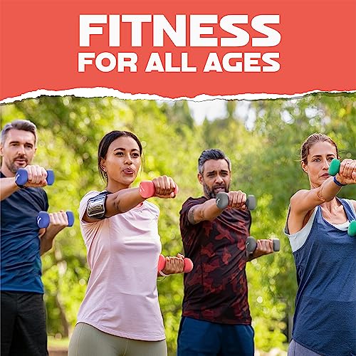 Yes4All Neoprene Dumbbells, Pairs and Sets with Rack for Home Workouts - color: H. Dark Red - 9lbs - Pair, style: Pair