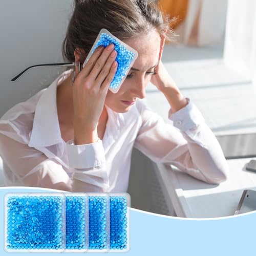 TrelaCo 30 Pack Reusable Ice Packs for Injuries Small Gel Ice Packs - color: Blue