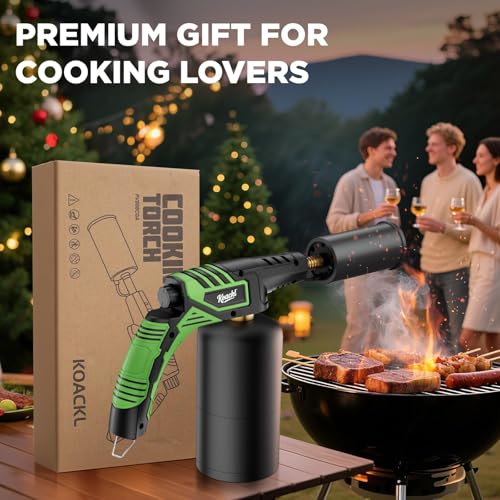 Powerful Propane Torch, Propane Torch Head, Kitchen Cooking Culinary Torch Lighter, Charcoal Lighter, Sous Vide Searing Steak, BBQ, Grill, Campfire Charcoal Starter(Tank Not Included)