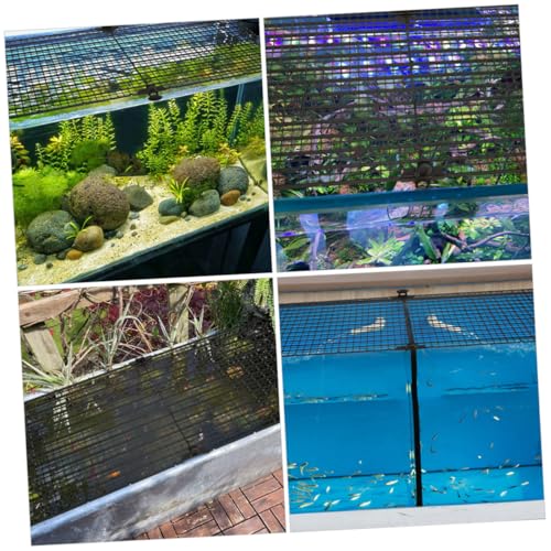 TOYANDONA 4Pcs Fish Tank Divider Board Plastic Grid Aquarium Covering for Betta Fish Separation Easy to Clean Versatile Barrier for Fish Safety and Habitat Expansion
