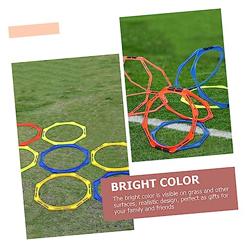 Soccer Speed Training Equipment 4 Pack of Hexagonal Agility Training Circles for Improved Footwork