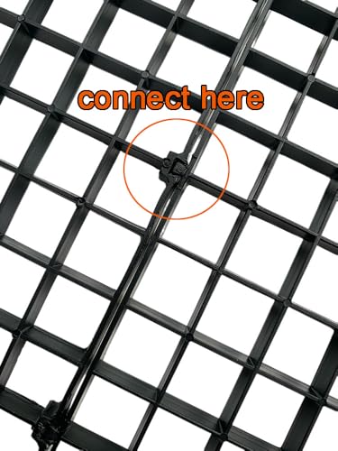 5 Pcs Aquarium Divider Tank Divider Panel Adjustable Plastic Bottom of Fish Tank Isolation for Shrimp Guppy Separation Easy to Cut Install with 10 Pcs Sucker (Black) - color: Black