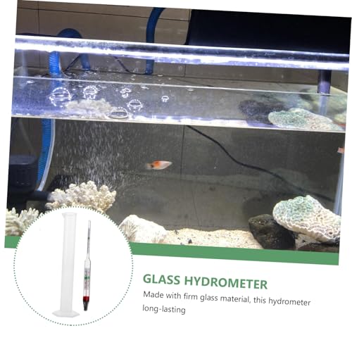STOBAZA 1set Salimeter Test Tool Measuring Cylinder Aquarium Hydrometer for Accurate Salt Density Measurement Fish Tanks and Aquaculture